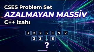 CSES Problem Set: Increasing Array | C++ izahı | Kamran Nemətov