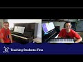 Piano lesson teaching demonstration with tim topham and finn part 1