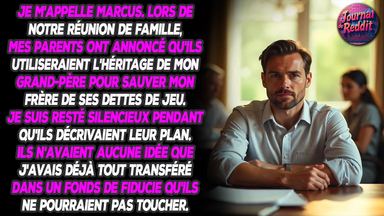 En toute décontraction, lors d'une réunion familiale, mes parents ont fait savoir qu'ils allaient...