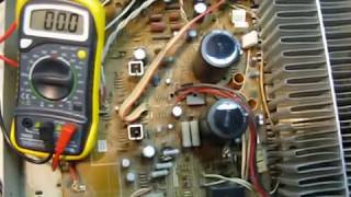 Yamaha A500 Amp Repair - Adhesive or Electrolyte or Both? - YouTube