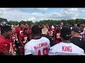 Ric Flair da discurso naturaleza niño en la práctica Atlanta Falcons