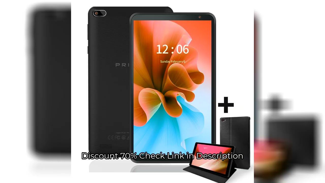 PRITOM 7 Inch Tablet PC 32 GB Android 11 with Quad Core Processor HD IPS Display Dual Camera WiFi wi