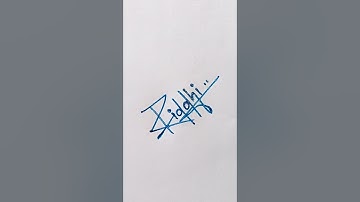 Riddhi💕name signature|#signwriting #handwriting #diy #signature #trending #youtubeshorts #shorts