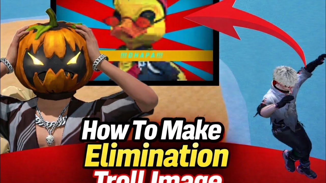 How to create troll image in freefire craftland mobile.  