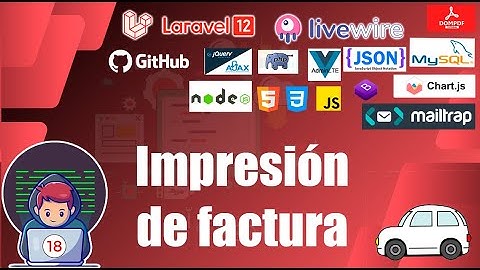 18 🧾 Impresión de la factura del ticket de parqueo | Sistema de Parqueo Laravel 12 FullStack