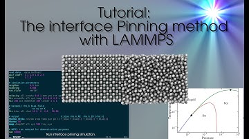 Tutorial: The Interface Pinning method using LAMMPS