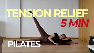 5 Min Morning Pilates for Stiff Hips and Shoulders (Beginner Friendly)