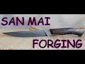 Pt1 - Forging a San Mai Bird and Trout Knife - Full Process