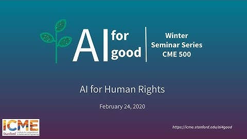 Session #6: AI for Human Rights