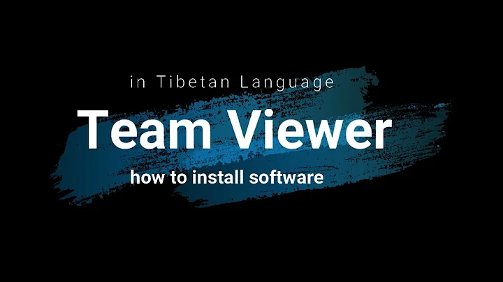 how to install teamviewer software in windows | Tibetan Language | ཀམ་པུ་ཊར་མཉེན་ཆས།