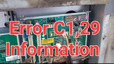 LG vrf multi V4 Error c1,29 Information Step By Step