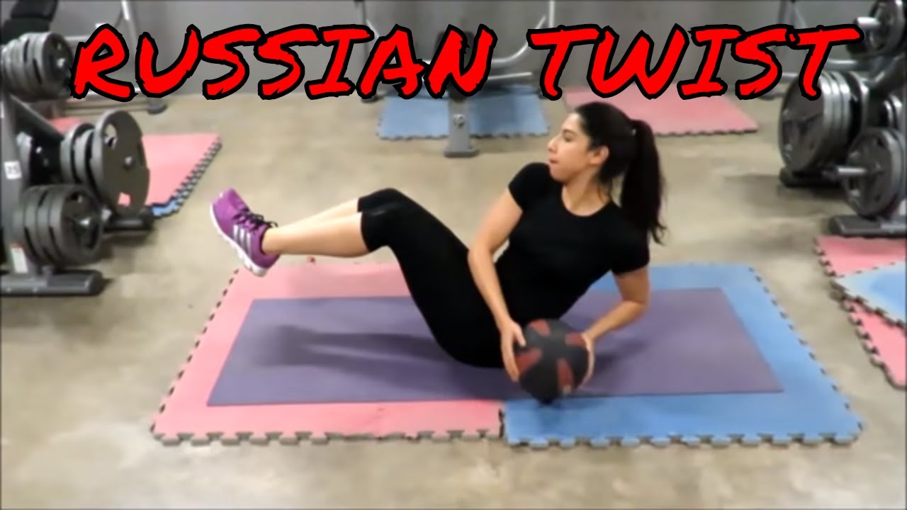MEDICINE BALL RUSSIAN TWIST (Obliques and Abs Exercise) YouTube