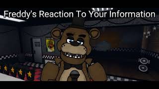 Freddy's Reaction To Your Information.