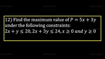 Linear Programming|| Class 10|| SEE Optional Maths||