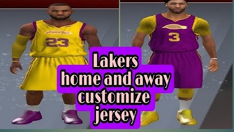 F1 VM Lakers home and away customize jersey nba2k20 v98