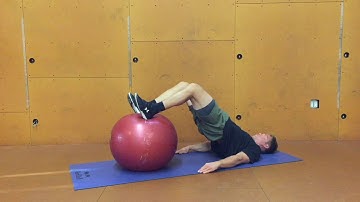 Stability Ball Supine Eccentric Hamstring Curl