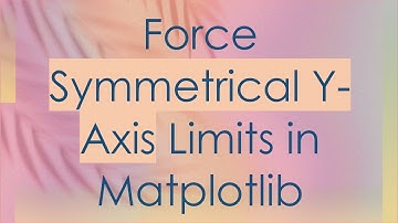 Force Symmetrical Y-Axis Limits in Matplotlib