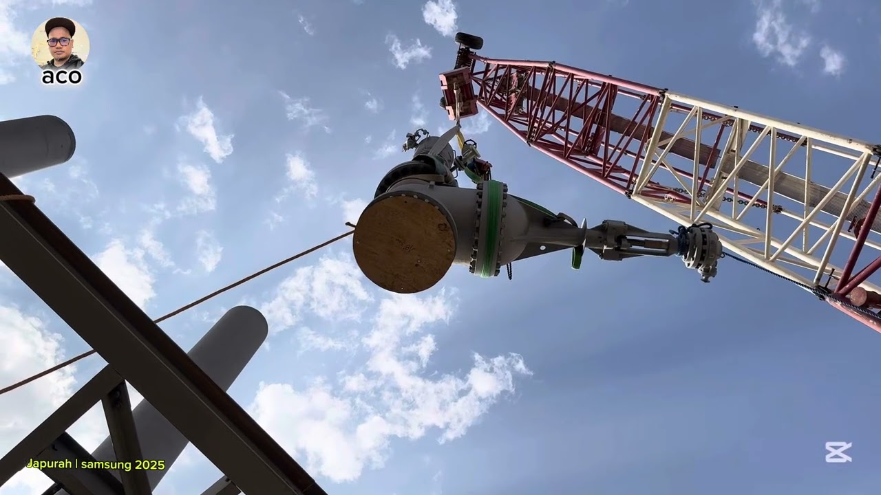 Erection of valves | top of the vessel @ japura samsung project 2025.