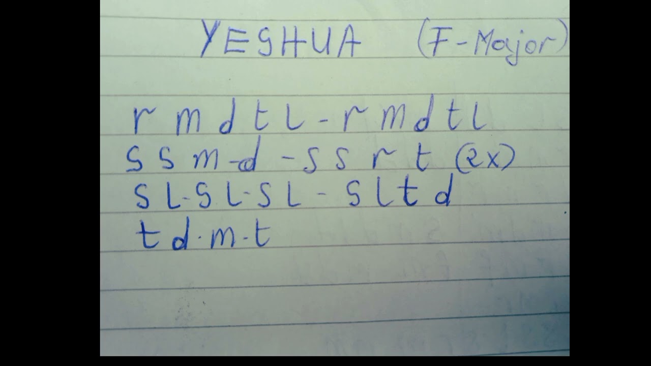 Yeshua Tonic Solfa Song - Jesus Image _ Godzilla Trumpet 🎺🎺🎼