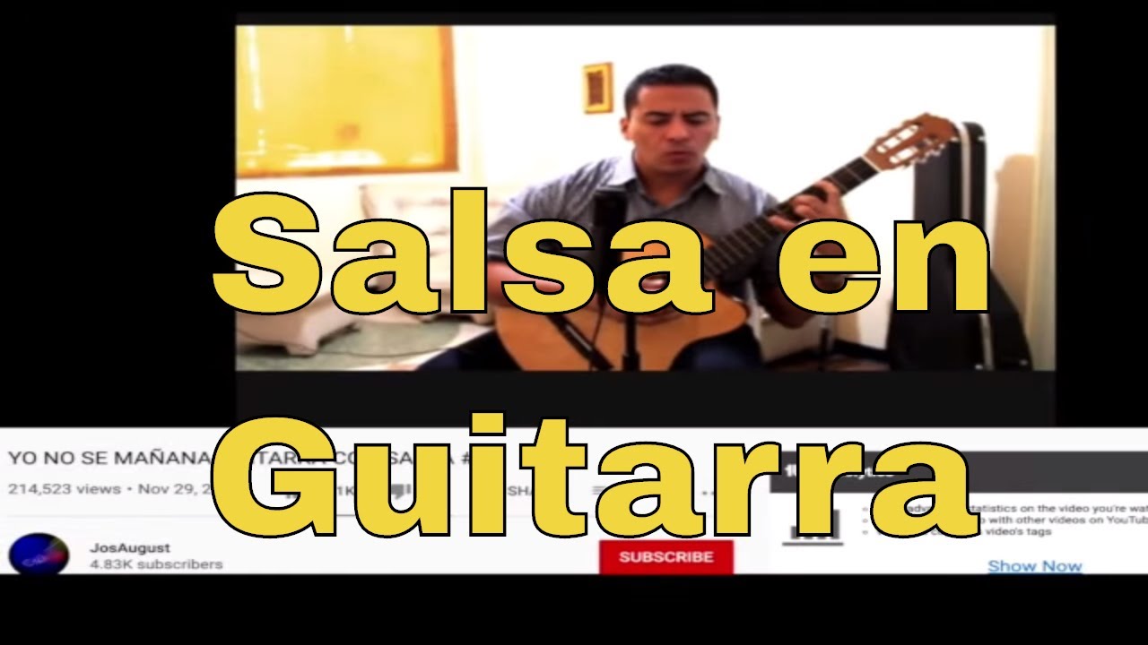 Yo no sé Mañana - Salsa en Guitarra - Aprendiendo de YouTube/Parte 1