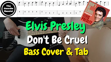 Elvis Presley - Don't Be Cruel - Bass cover with tabs
