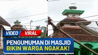 Viral! Video Pria Hendak Buat Pengumuman di Masjid Berujung Kocak, Netizen: Mulutnya Typo