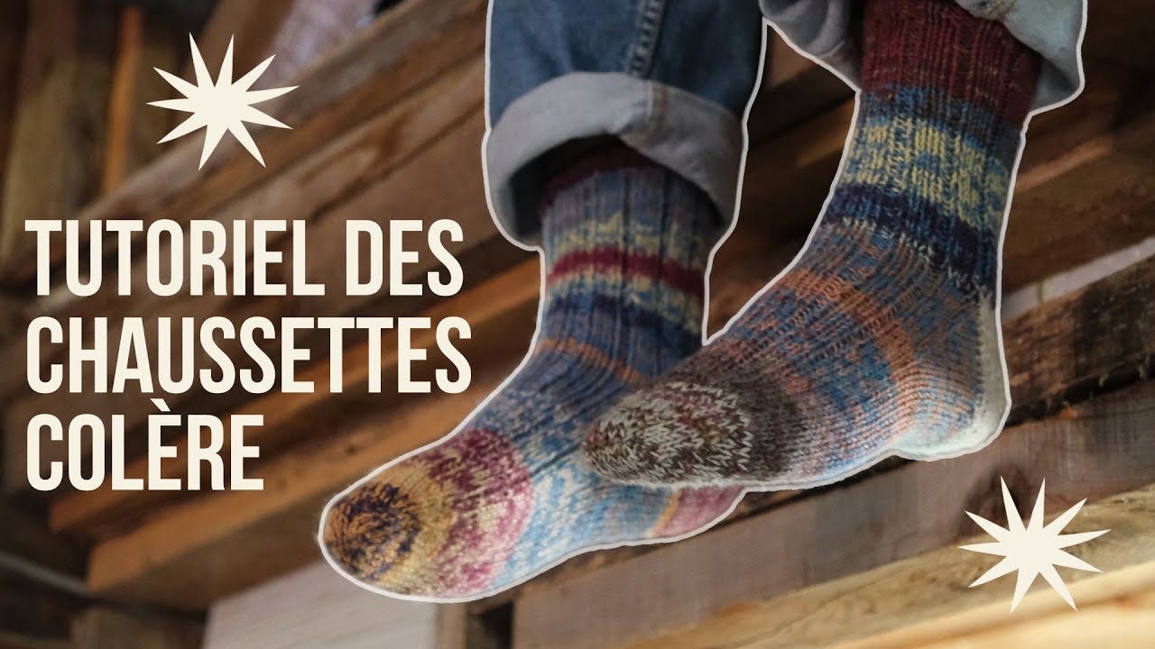 Tricoter les chaussettes Colère de A à Z 🧶