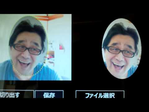 画像を円形にトリミングして表示・保存するプログラム