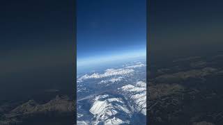 Вид на Альпы с самолёта view of the Alps from the sky