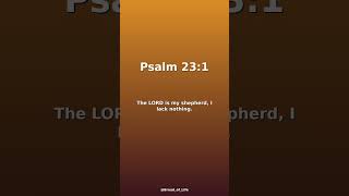 Psalm 23:1 - God's Message For You Today