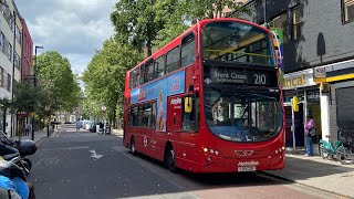 Full Route Visual | London Bus Route 210: Brent Cross to Finsbury Park Station