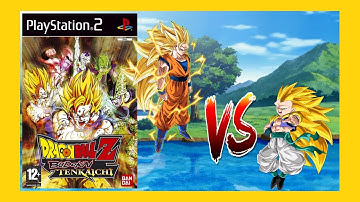 Goku SSJ3 Vs Gotenks SSJ3 - 09 - DBZ Budokai Tenkaichi 1 (PS2) - (No Commentary)