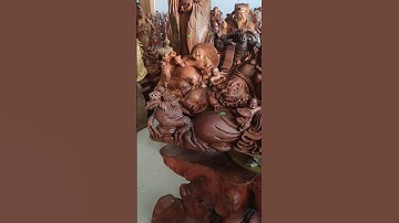 Tượng Phật Di lặc ngũ phúc gỗ ngọc am #đồgỗmỹnghệcaocấp #huânnguyễn #trending