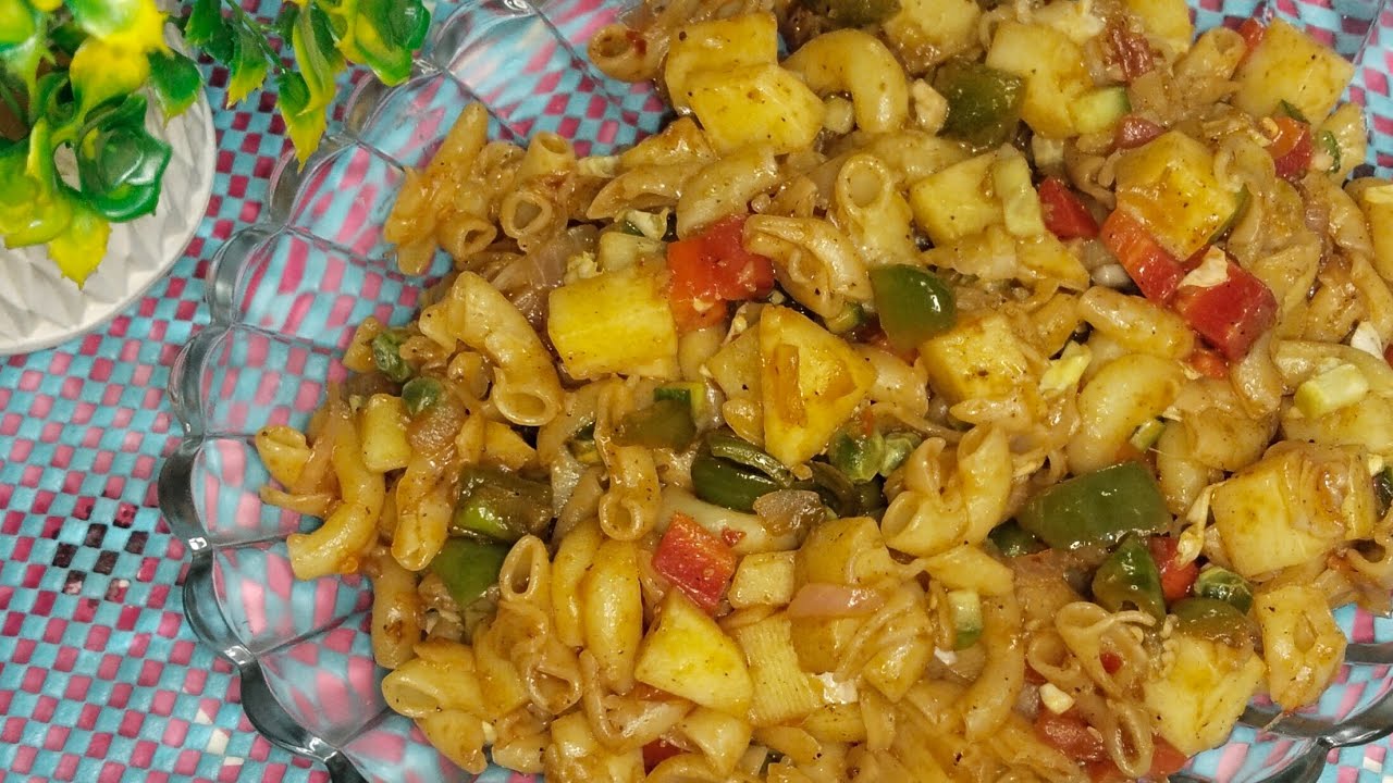 Spicy masala macaroni |desi style macaroni by Allahdeen's kitchen 