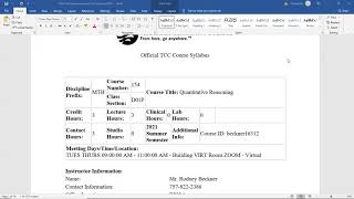 MTH 154 5/25/21 Course Intro