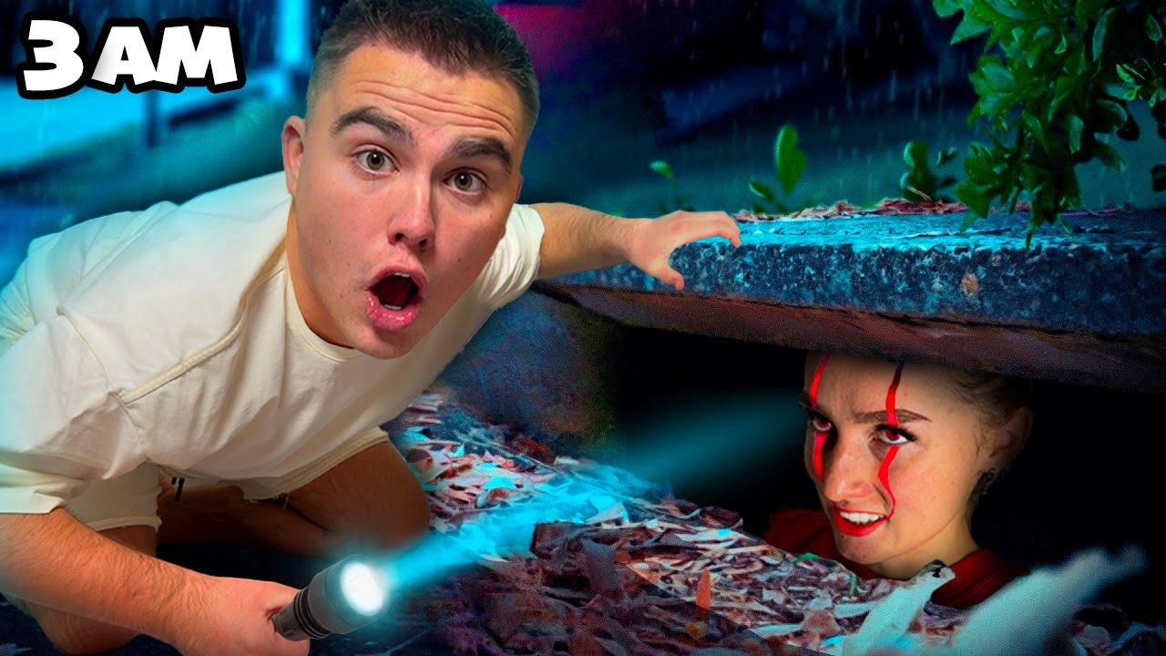 Extreme HIDE & SEEK at 3am Challenge at the Construction Site! - YouTube