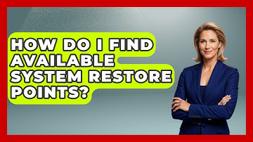 How Do I Find Available System Restore Points? - The Hardware Hub