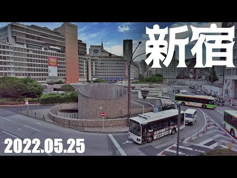 新宿の街並み(東京-新宿区) 新宿駅前 小田急百貨店 tokyo cityscape shinjuku walk