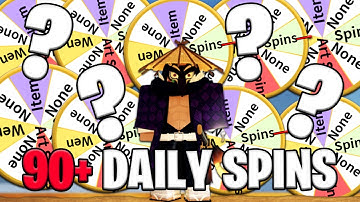 This Is What I Got From 90+ Daily Spins In Project Slayers...