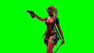 Green Screen Lady Deadpool video effects