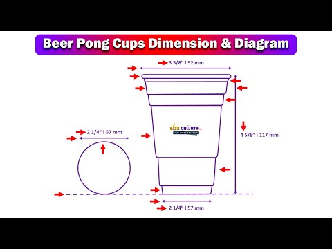 Beer Pong Cups Dimensions & Drawings