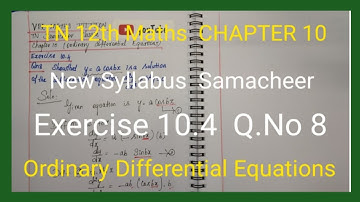 Class 12 | Chapter 10 Ex.10.4 Q.No.8 | Tamil Nadu New Syllabus | vrrmathstuition |