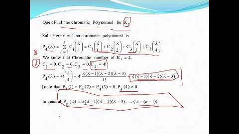 L- 4 chromatic polynomial