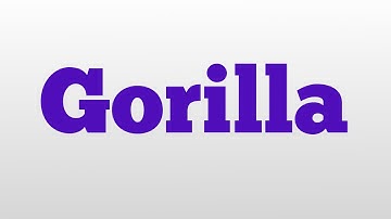 Gorilla meaning and pronunciation