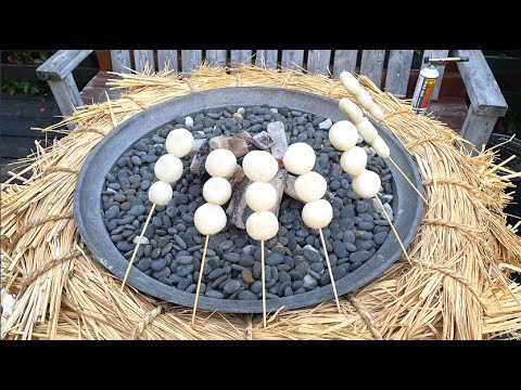 手作りの団子焼き機で焼く団子が最強にうまい！！ - YouTube