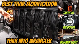 Best Modified Thar into Wrangler Look | Fully Thar Modification at Auto Music Emporium✅💥💯 Karol Bagh