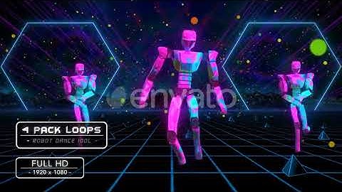 Robot Dance Idol Full Pack | Motion Graphics - Videohive template
