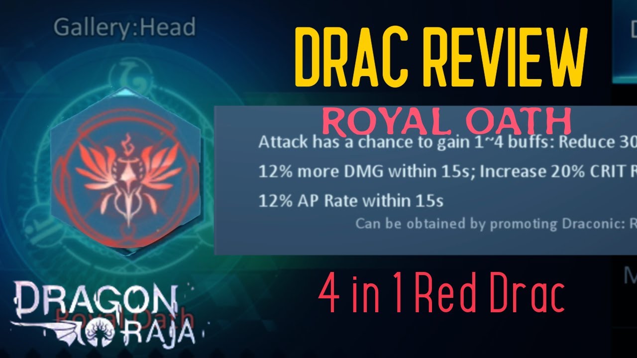 Drac Review - Red Drac Royal oath