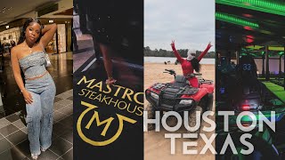 TRAVEL VLOG| Houston Texas, Atv Riding, Go Kart, Restaurants, Sister Bday  + More