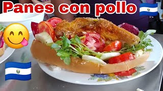 Panes con pollo  Receta Salvadoreña - El Salvador 4k
